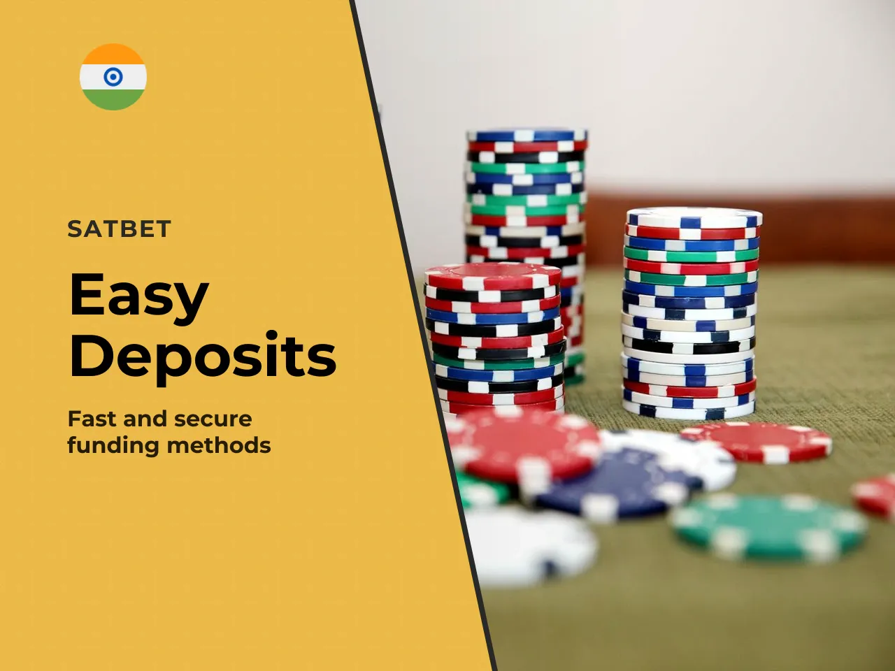 **How to make a deposit:** 1. Log in to your Satbet account. 2. Press the "Top Up" button. 3. Select your preferred payment method from the list. 4. Enter the deposit amount and any required details (