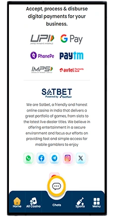 satbet app payment methods